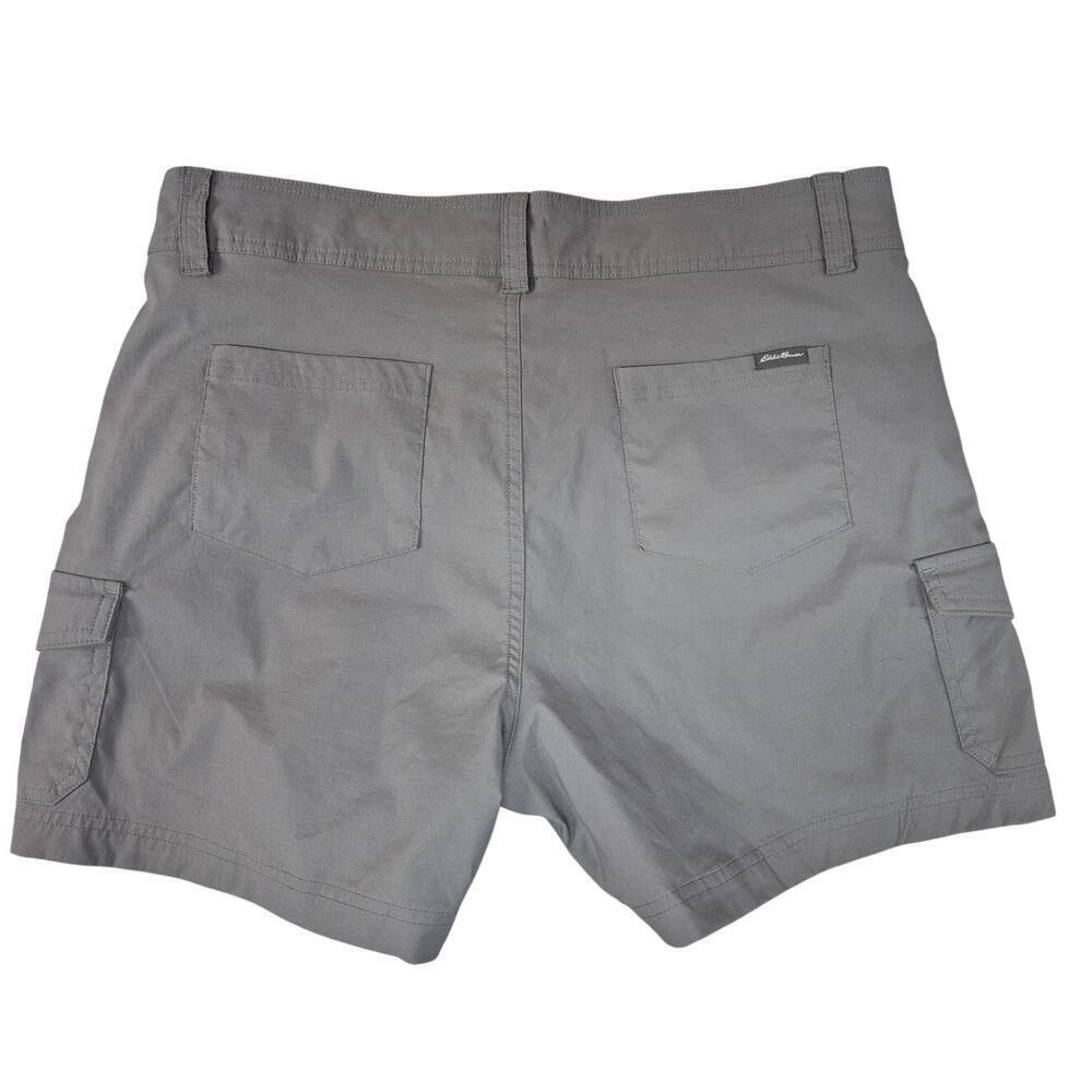 Eddie Bauer Gray Nylon/Spandex Cargo Short Shorts Womens 12